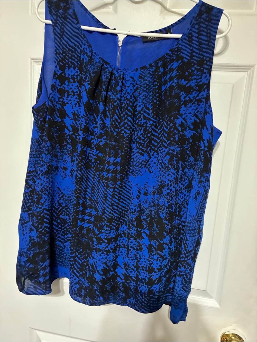 Apt. 9 Blue and Black A-Line Skirt